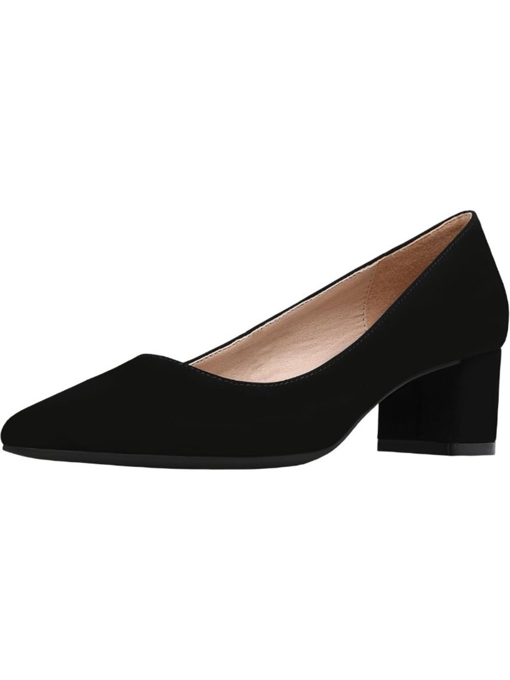 Stylish Women's Chunky Low Block Heel Pumps for Comfort & Versatility